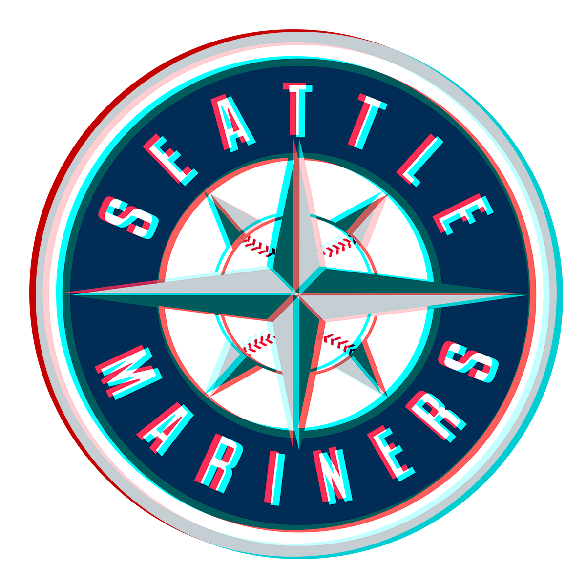 Phantom Seattle Mariners logo iron on paper